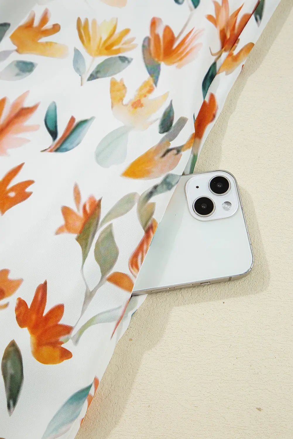 Yellow Floral Print Tie Neck Frilled Long Sleeve Mini Dress Dear-Lover Dropshipping